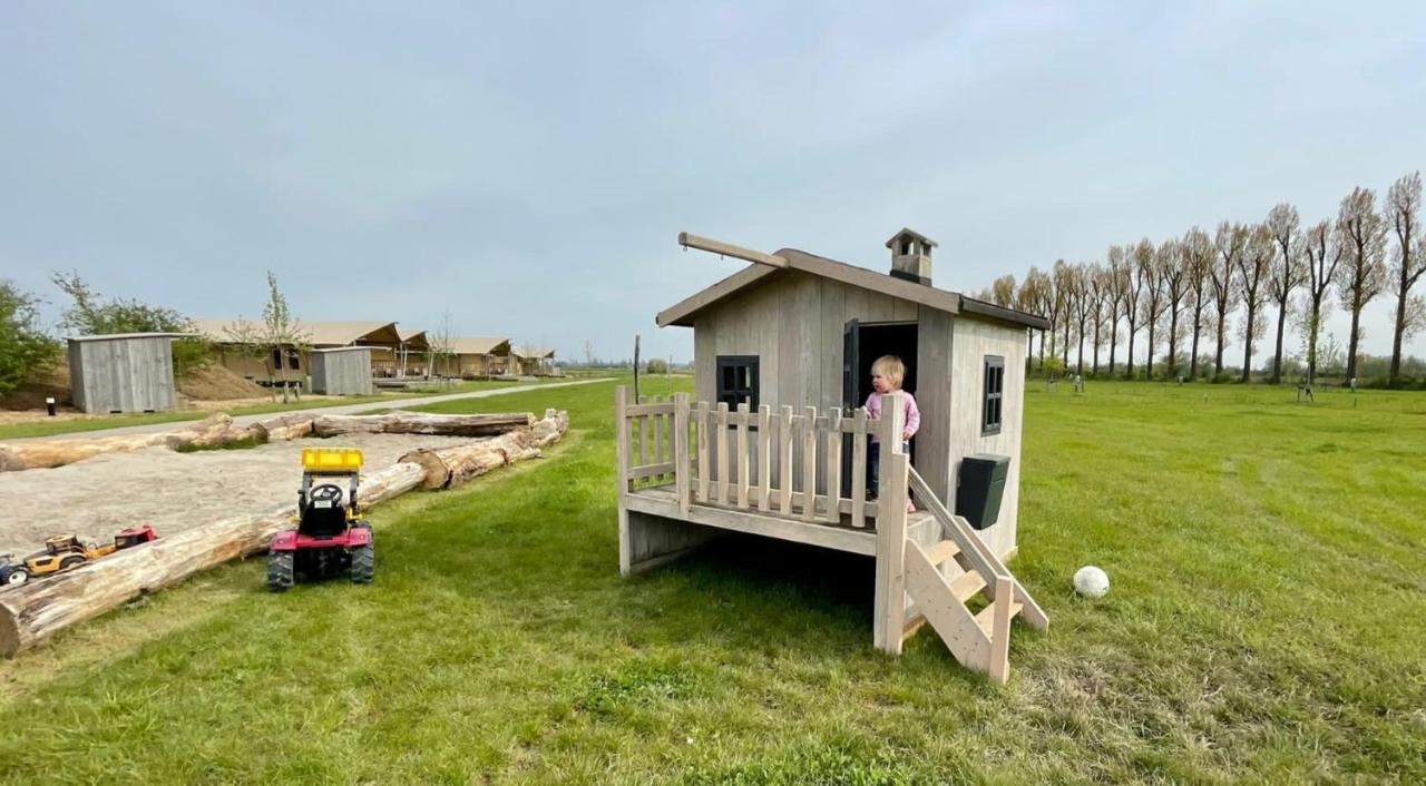 De Hazelaarshof Luxe Glampingtent Bij Natuurgebied De Millingerwaard Kekerdom Ngoại thất bức ảnh